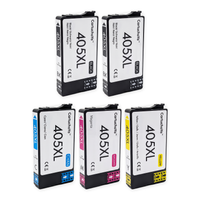 Pack 2N+1C: 5 cartuchos (2 negro, 1 cian, 1 magenta, 1 amarillo), vista frontal, compatibles Epson 405XL CartuchoYa