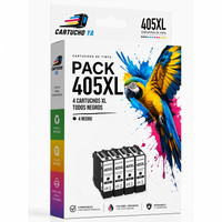 Caja CartuchoYa Epson 405XL, pack 4N: 4 cartuchos (4 negro)