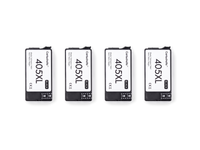 Pack 4N: 4 cartuchos (4 negro) vistos desde arriba, compatibles Epson 405XL CartuchoYa