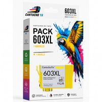 Caja CartuchoYa Epson 603XL, pack 1 amarillo: 1 cartucho amarillo