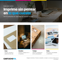 Usos: casa, estudios, trabajo y fotografía
