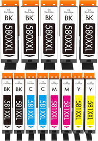 Cartuchos compatibles con Canon PGI-580XXL / CLI-581XXL