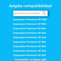 Cartuchos compatibles con Epson 33XL
