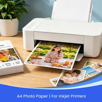 Papel fotográfico brillante A4, 240 g, 120 hojas