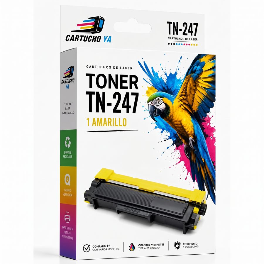 Tóner amarillo compatible con Brother TN-247
