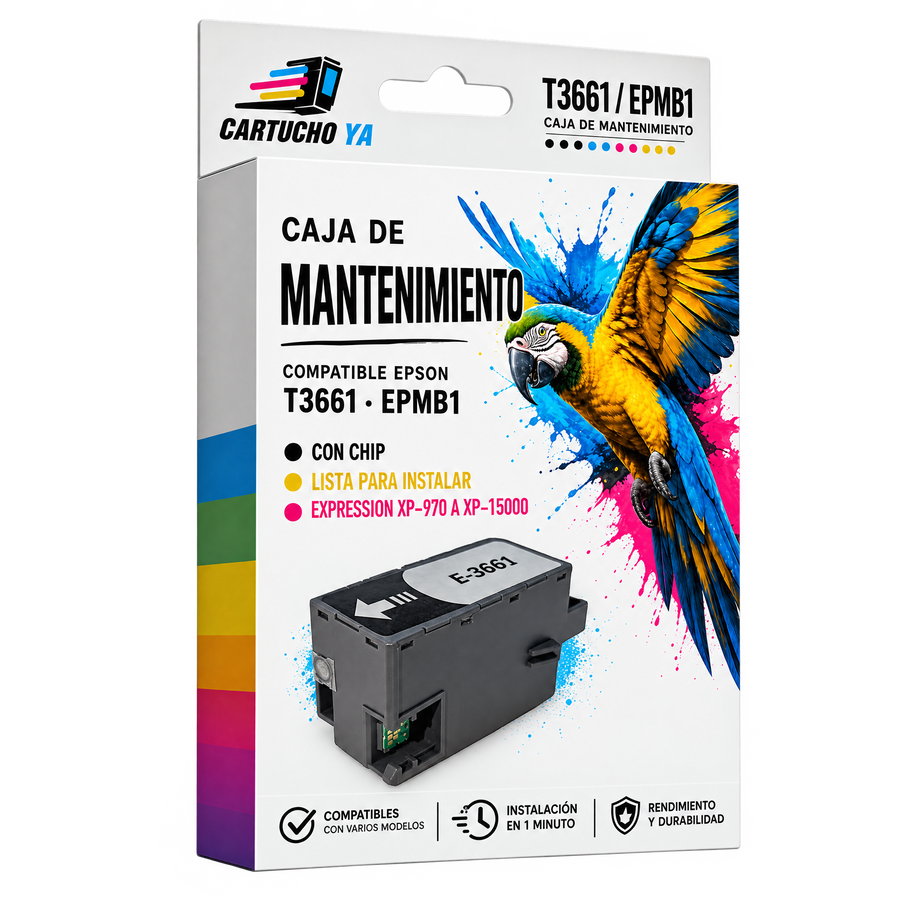 Caja de mantenimiento compatible Epson T3661 / EPMB1