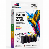 Caja del pack de cartuchos compatibles Epson 27XL