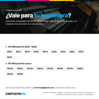 Impresoras compatibles con HP 963XL