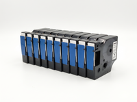 Pack 10 cintas: 10 cintas D1 de 12 mm en fila