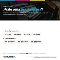 Impresoras compatibles con los cartuchos Epson 502XL