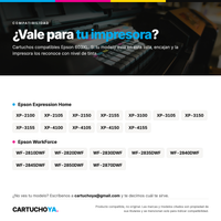 Impresoras compatibles con los cartuchos Epson 603XL