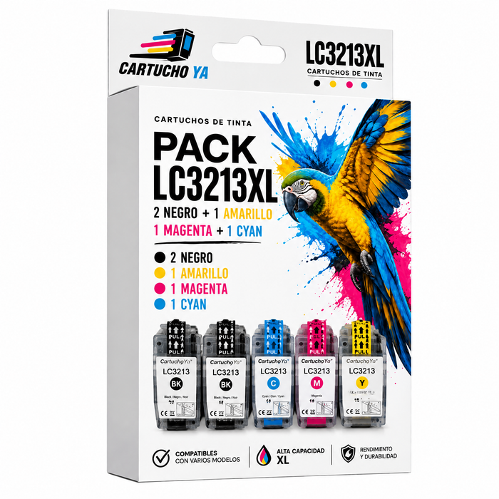 Cartuchos compatibles con Brother LC3213XL