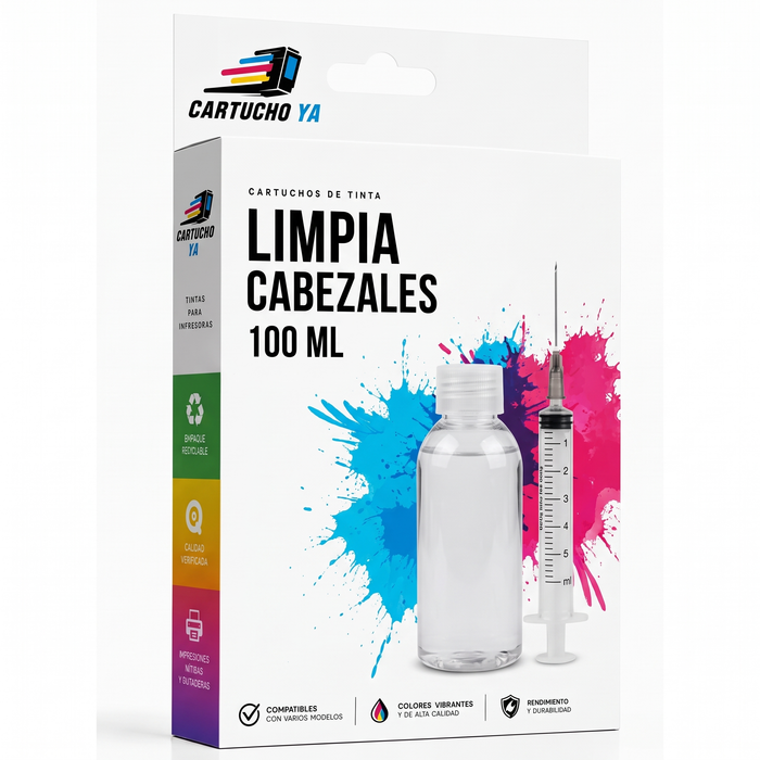 Kit de limpieza de cabezales de impresión, 100 ml