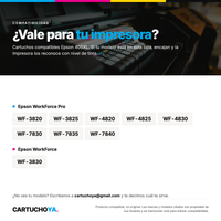 Impresoras compatibles con los cartuchos Epson 405XL