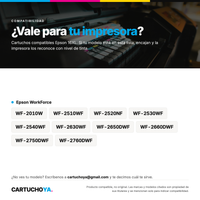 Impresoras compatibles con los cartuchos Epson 16XL