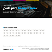 Impresoras compatibles con los cartuchos Epson 29XL