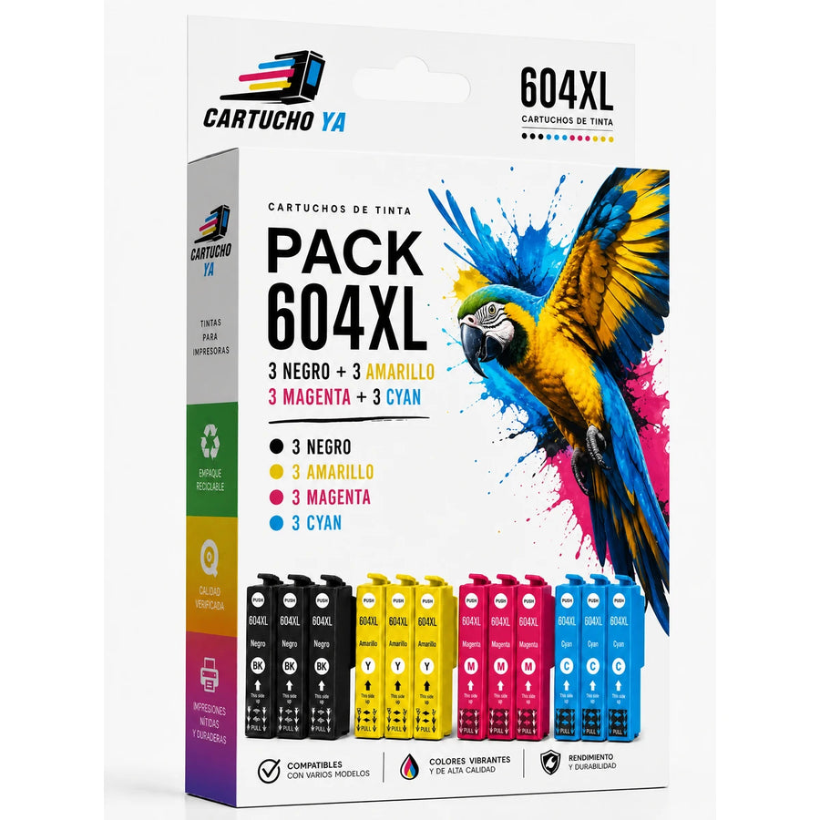 Pack 6 cartuchos compatibles con Epson 604XL